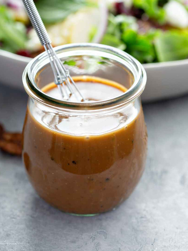 Creamy Balsamic Salad Dressing Recipe Homemade Food Junkie