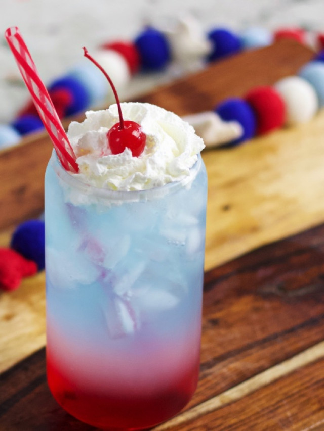 Red, White, and Blue Mocktail | Homemade Food Junkie