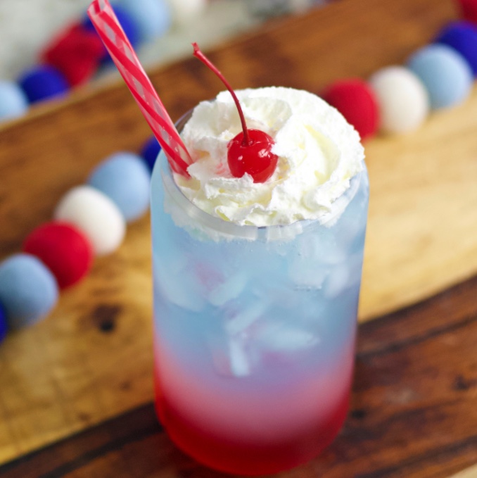 Non Alcoholic Drink- Red White And Blue