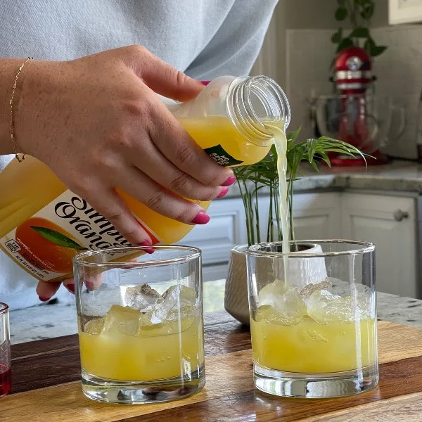 Pouring Orange Juice