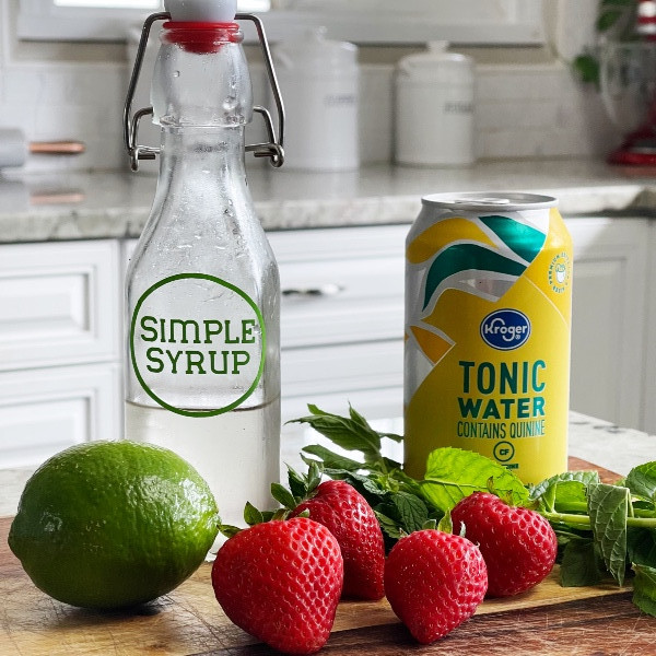 Fresh Strawberry Virgin Mojito Recipe 2 Strawberry Basil Mojito Mocktail Ingredients