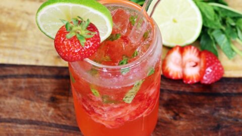 Fresh Strawberry Virgin Mojito Recipe 4 Strawberry Basil Mojito Mocktail