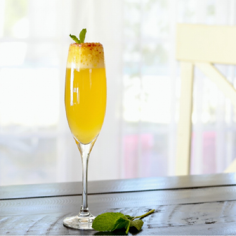 Peach Bellini Mocktail