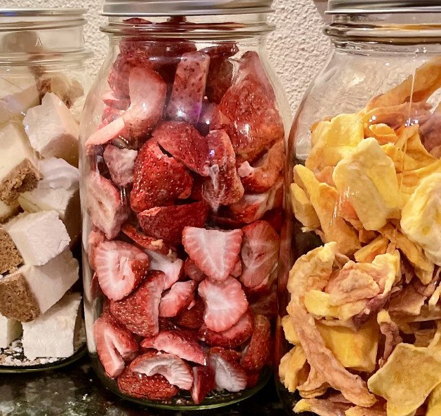 Freeze Dried Food Storage Tips for Short and Long Term Storage 9 freeze dried snacks in canning jars