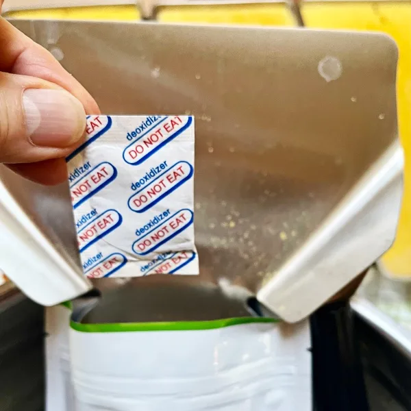 Silica Gel for Food Storage: When Do You Need Them? 3 Adding An oxygen absorber to a Bag of Freeze dried Eggs