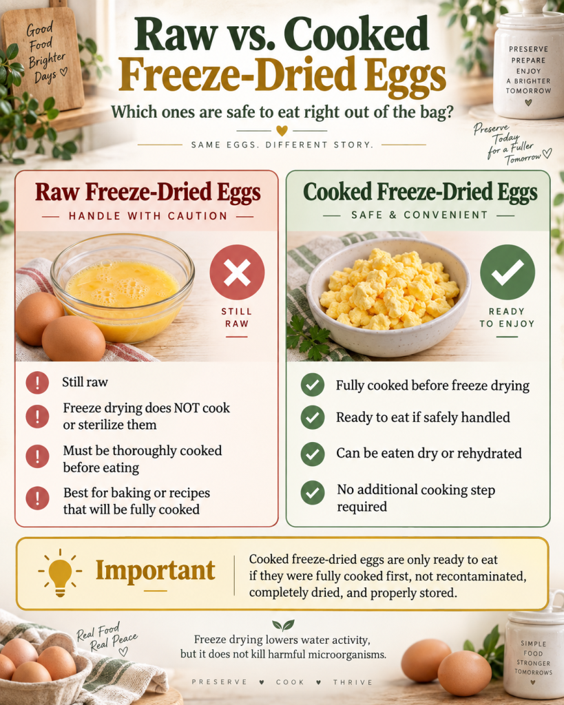 How to Make Freeze Dried Eggs 5 Raw vs. Cooked Freeze Dried Eggs