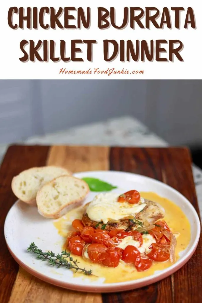 Chicken Burrata Skillet Dinner 1