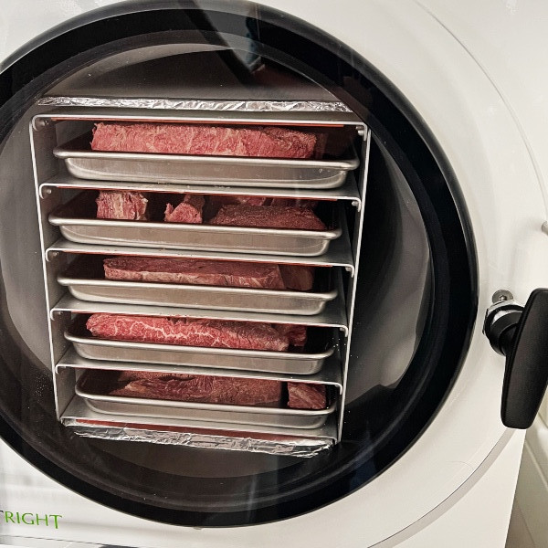 Freeze Drying Beef Steaks