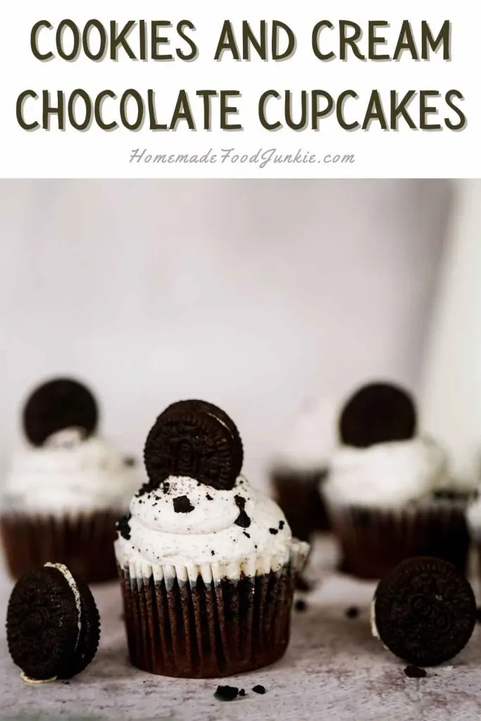 Cookies And Cream Chocolate Cupcakes