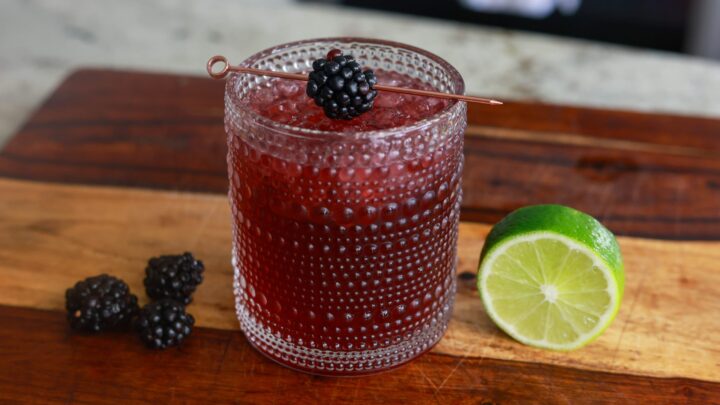 Blackberry Vanilla Cream Cocktail