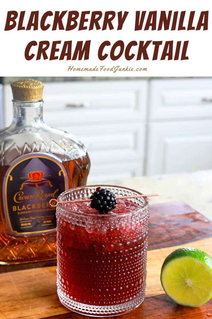 Blackberry Vanilla Cream Cocktail