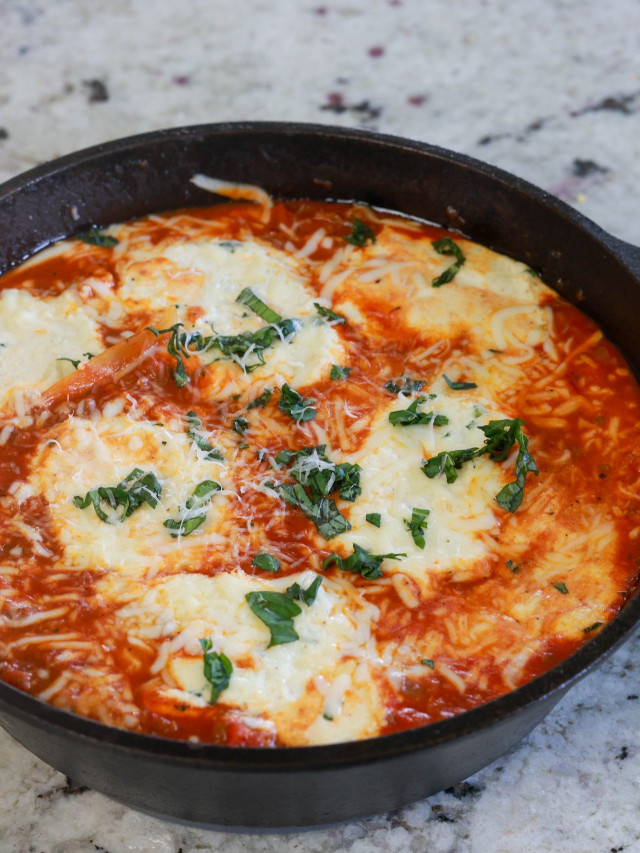 Best Skillet Lasagna Recipe In Cast Iron Pan