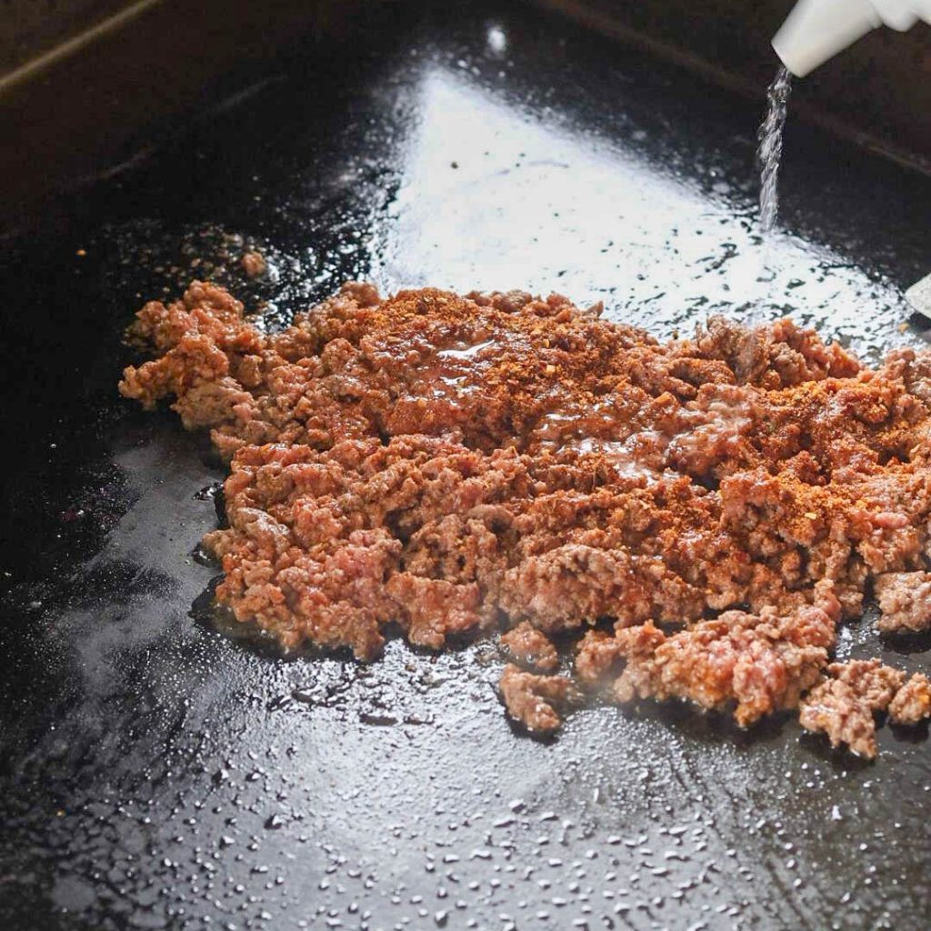 Making Blackstone Tacos