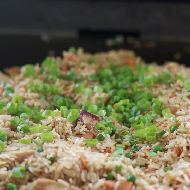 Blackstone Chicken Fried Rice