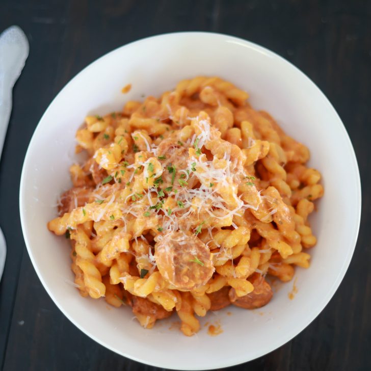 Smoky Sausage & Creamy Marinara Pasta