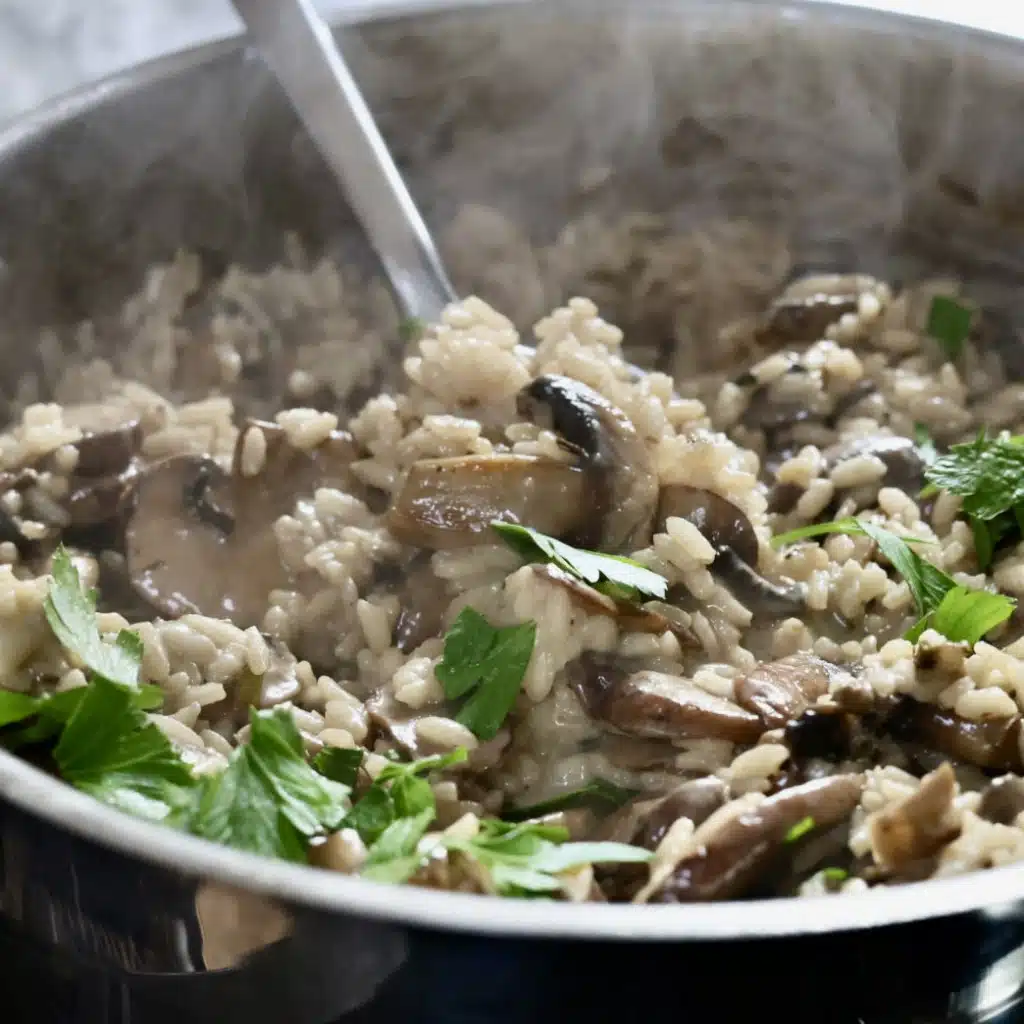 Creamy Mushroom Risotto Recipe 3 Mushroom Risotto
