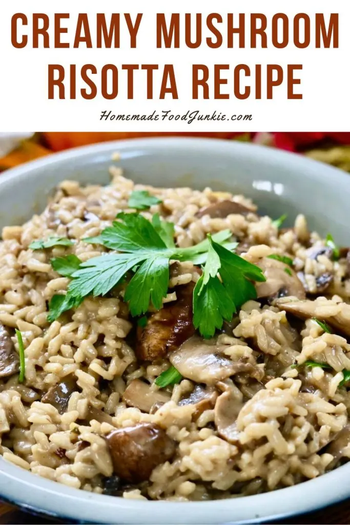 Creamy Mushroom Risotto Recipe 6 Creamy Mushroom Risotta Recipe