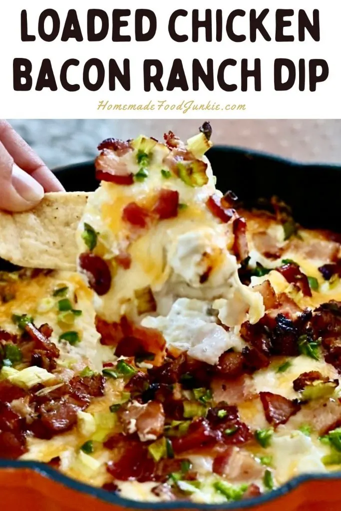 Loaded Chicken Bacon Ranch Dip