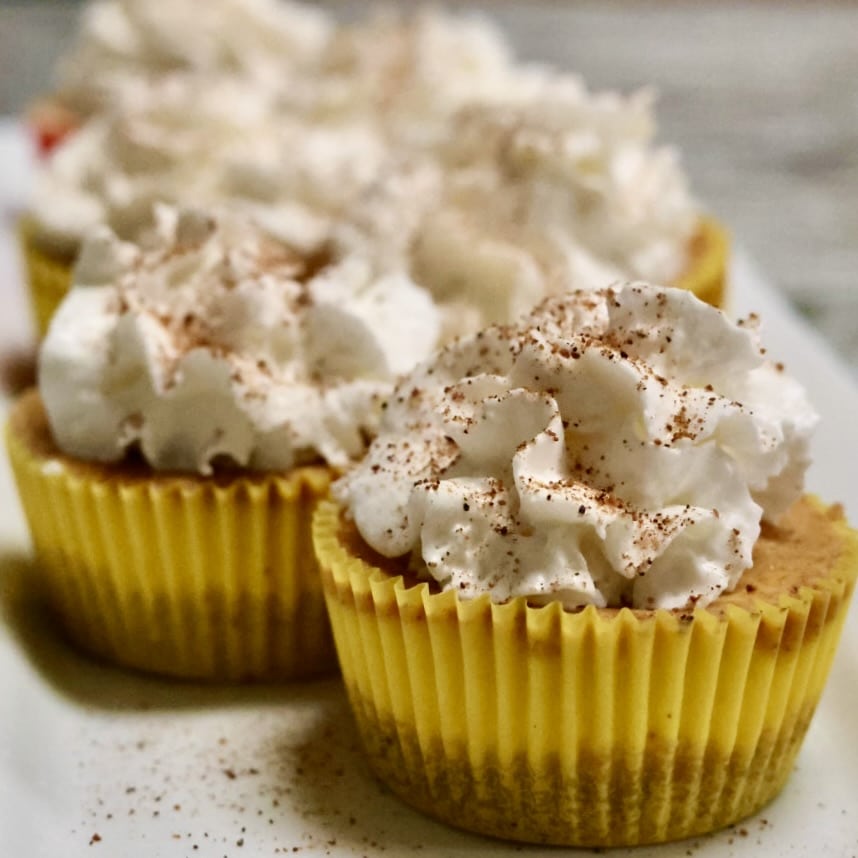 Layered Pumpkin Cheesecake Cupcakes