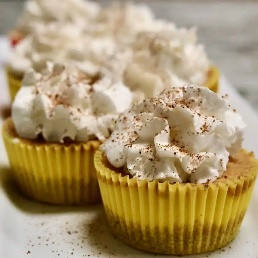 Layered Pumpkin Cheesecake Cupcakes