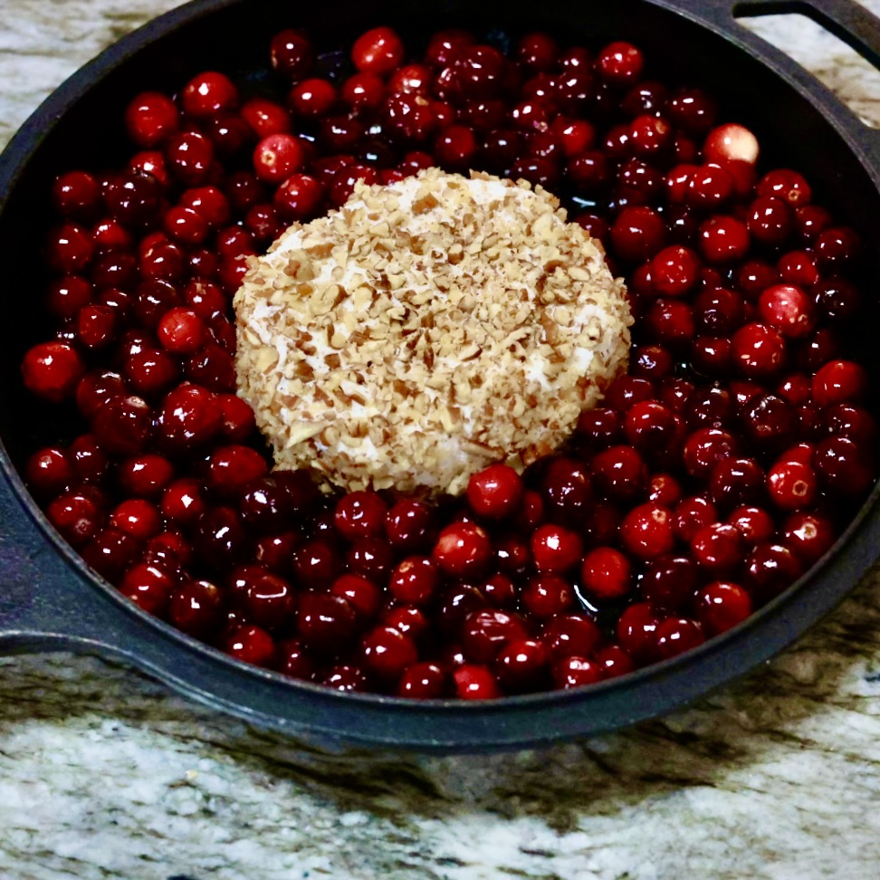 Simple Baked Goat Cheese Roasted Cranberry Appetizer 7 Baked Goat Cheese Roasted Cranberry Appetizer Before Baking