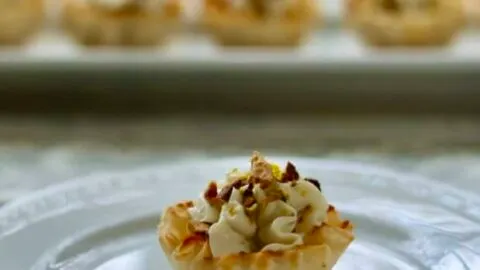 Hot Honey Boursin Phyllo Cups