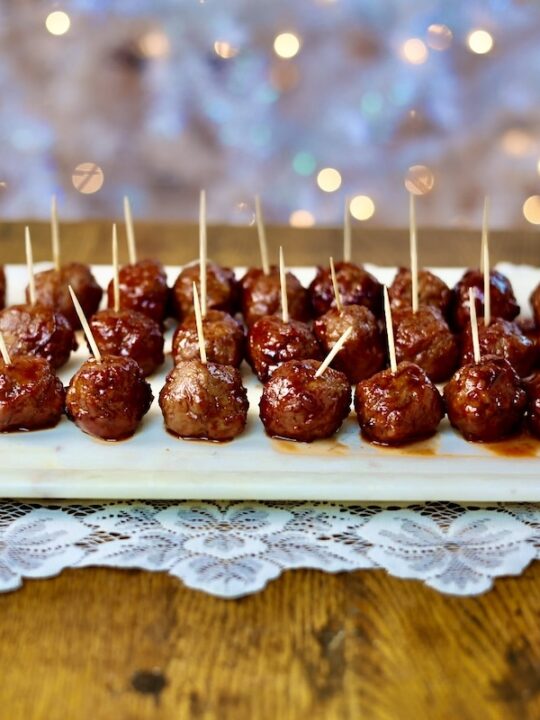 Sizzling Hot Honey Cranberry Meatballs | Homemade Food Junkie
