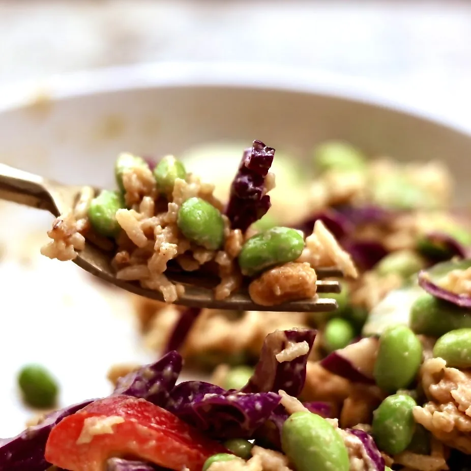 Crispy Rice Veggie Bowl &Amp; Peanut Sauce 2 Crispy Rice Veggie Bowl Is Full Of Good Plant Protein