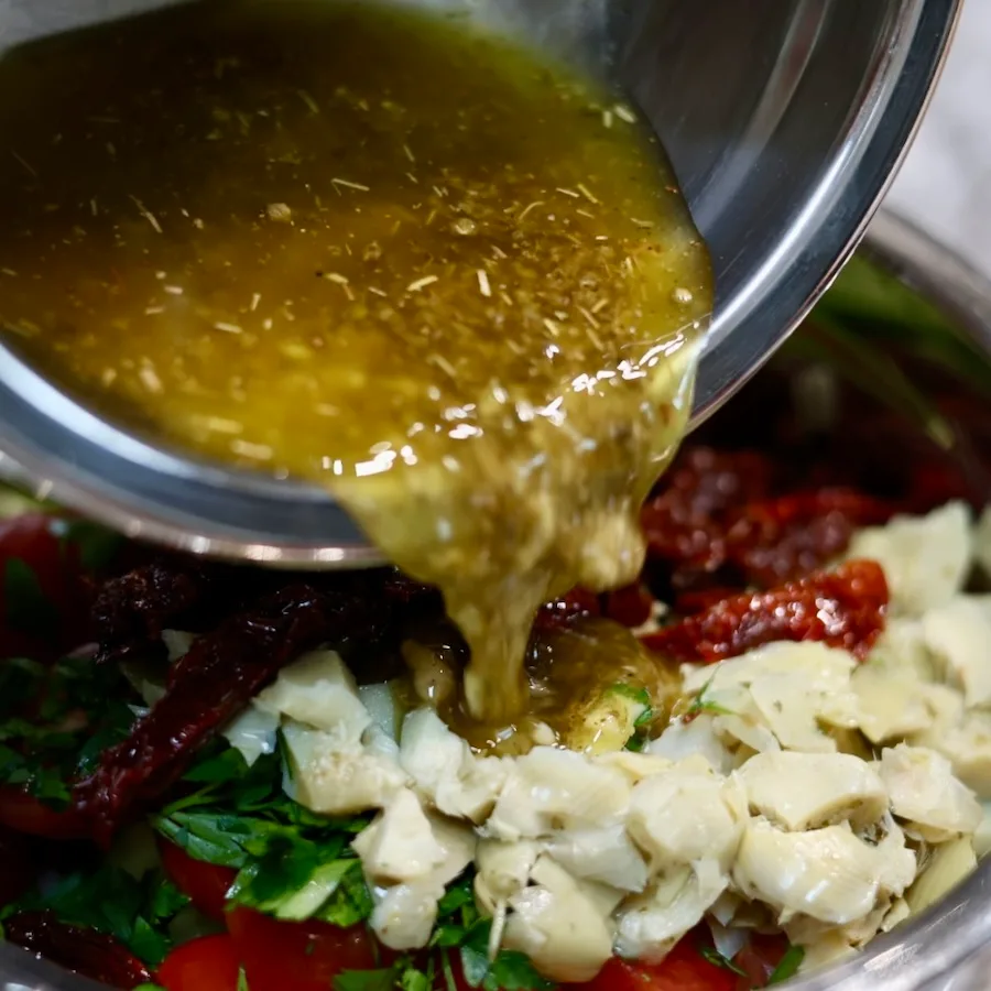 Lemon Mediterranean Dense Bean Salad 2 Mediterranean Lemon Herb Dense Bean Salad Dressing