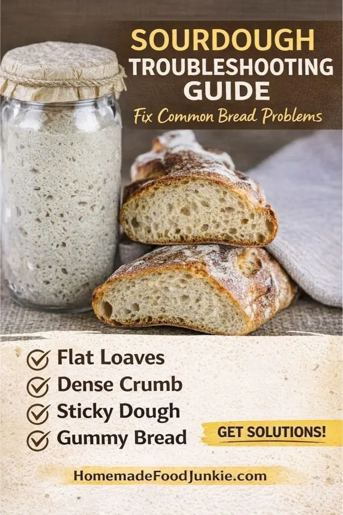 sourdough troubleshooting guide pin