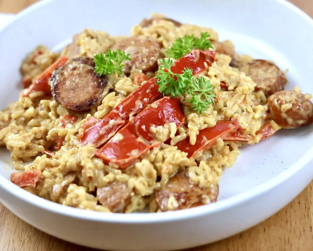 Creamy Cajun Sausage Rice Skillet Meal 4 creamy cajun sausage rice skillet dinner
