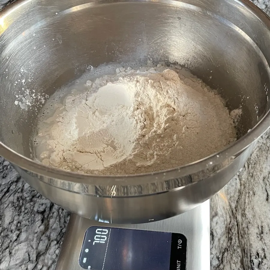 Editorial Policy & Recipe Testing Process 4 measuring with a digital scale