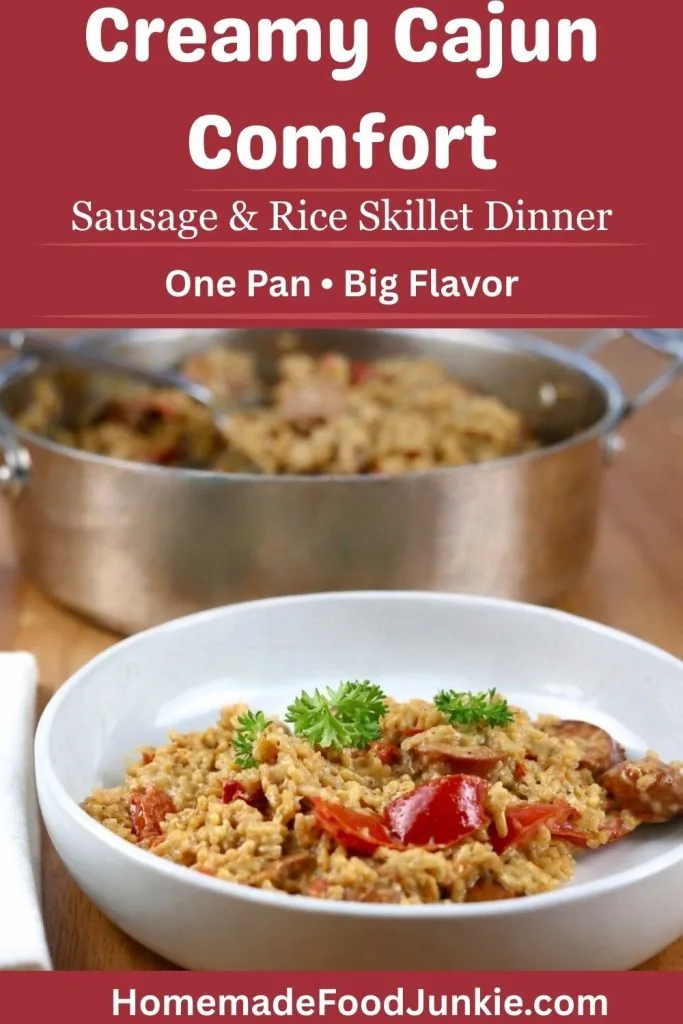 Creamy Cajun Sausage Rice Skillet Meal 12 sausage and rice cajun skillet dinner