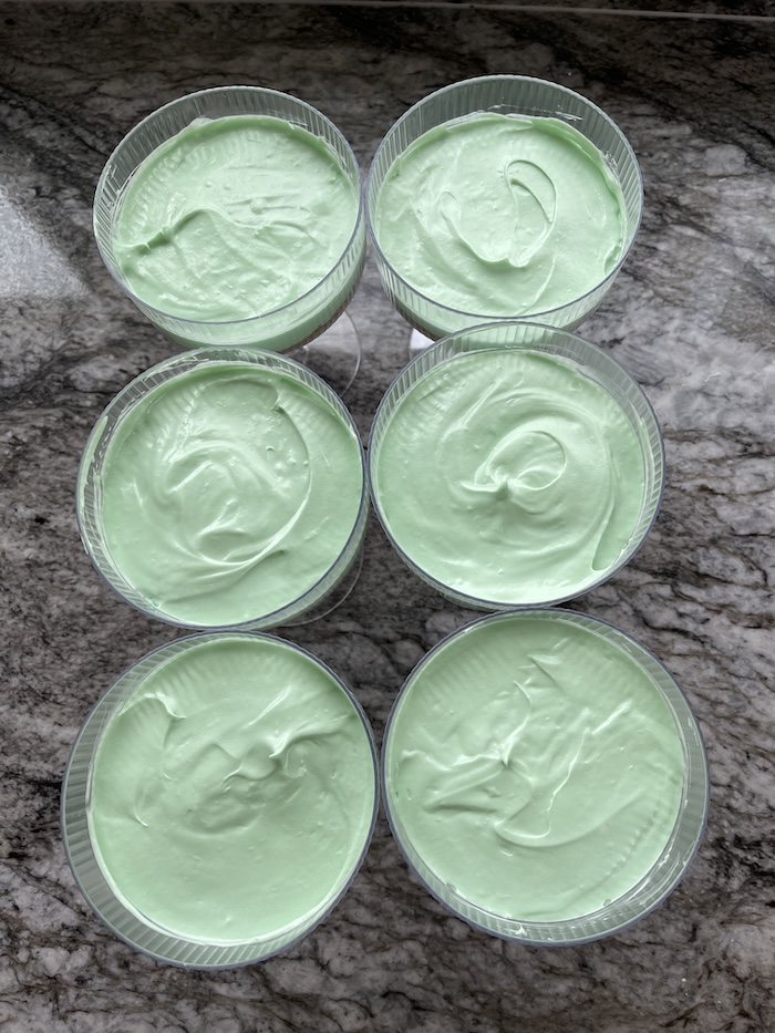 Adorable No Bake Easter Cheesecake Cups 5 no bake cheesecake cups with no decoration