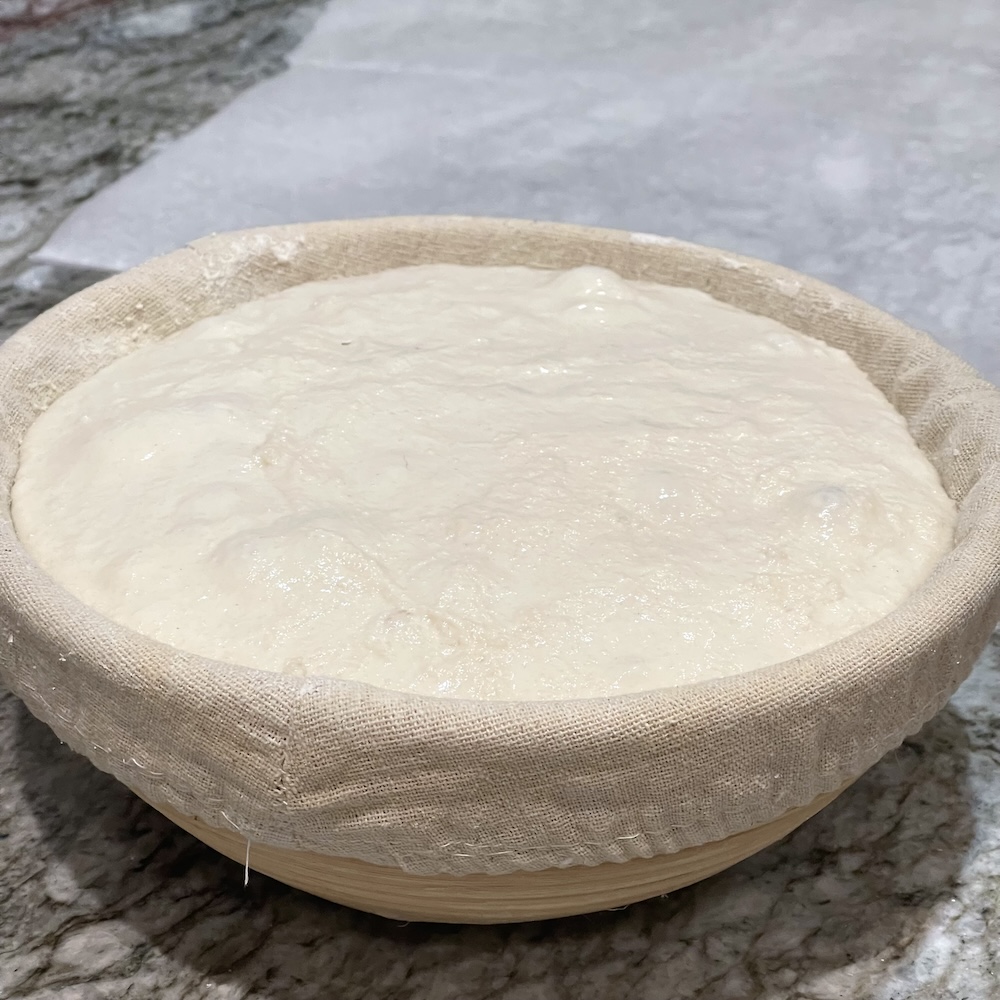 How to Shape Sourdough Bread (Build Tension for Better Oven Spring and Crumb) 20 loaf 2 HH banneton After LCP HEIC