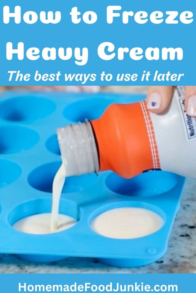 How to Freeze Heavy Cream (And the Best Ways to Use It Later) 7 How to freeze heavy cream, or if you even can, is a question home cooks often ask after using only part of a carton for a recipe. Whether you needed a splash for soup, a cup for pasta sauce, or a little for homemade whipped cream, it's frustrating to throw away the rest when the expiration date arrives. I did throw out my unused heavy cream until I hit upon this easy method of freezing it.