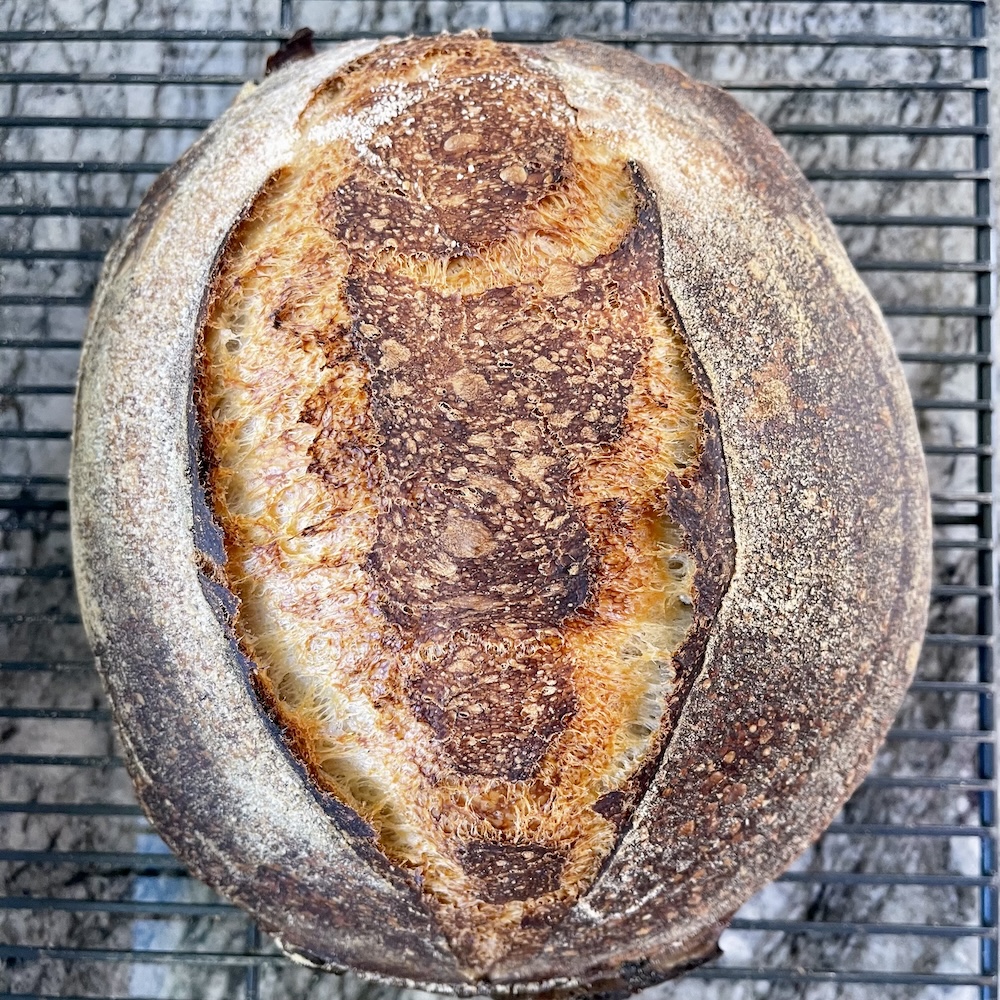 Bassinage in Sourdough Bread: Why Bakers Add Water Later 6 bassinage high hydration loaf