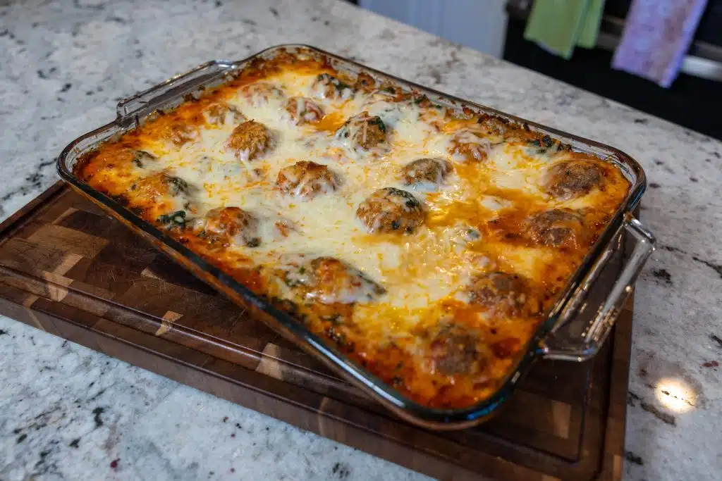 Dump and Bake Lasagna Dinner 2 full pan of dump and bake oven lasagna