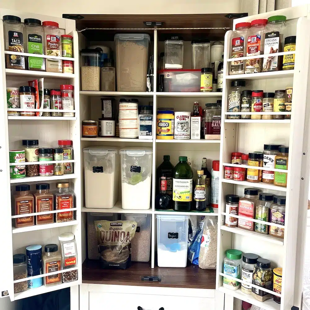 spices oil and baking pantry