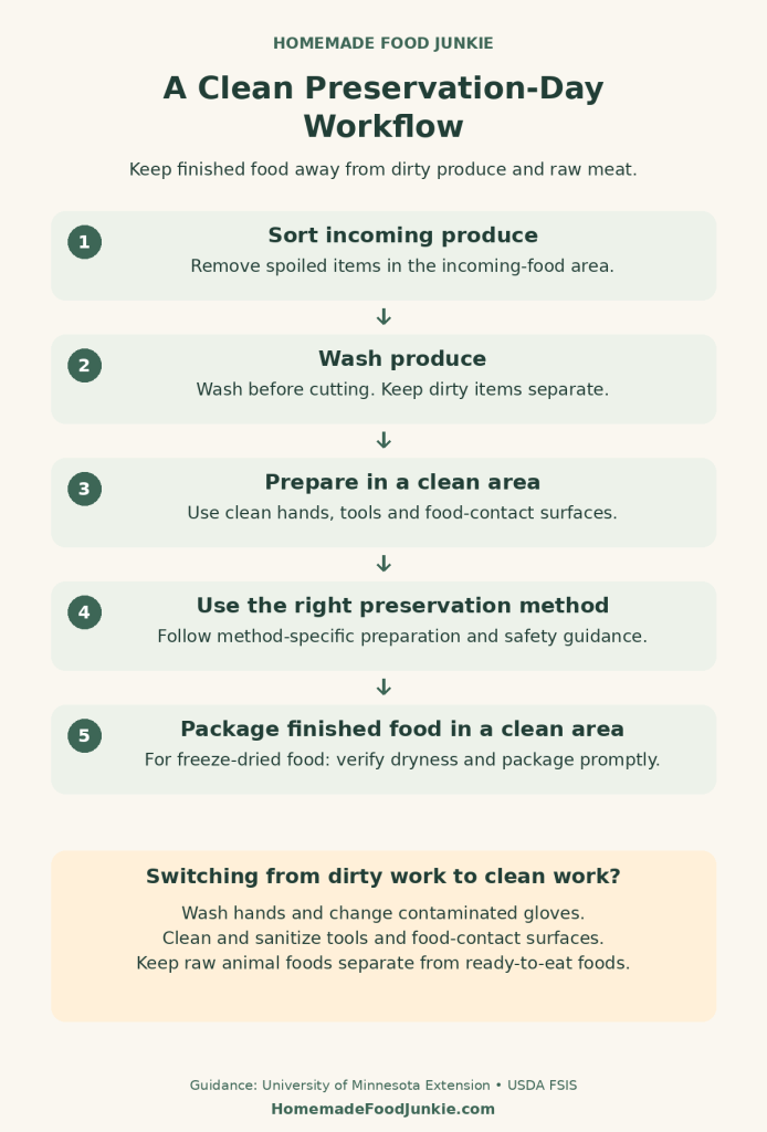 Freeze Drying Food Safety: How to Preserve Food Safely at Home 17 clean preservation day workflow
