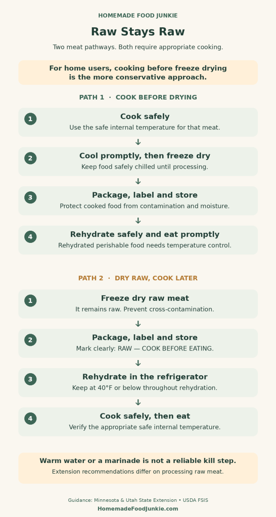 Freeze Drying Food Safety: How to Preserve Food Safely at Home 12 raw stays raw meat pathways