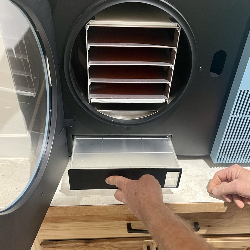 Harvest Right Countertop 360 Freeze Dryer: My First Look 7 Harvest right countertop 360 freeze dryer drain pan